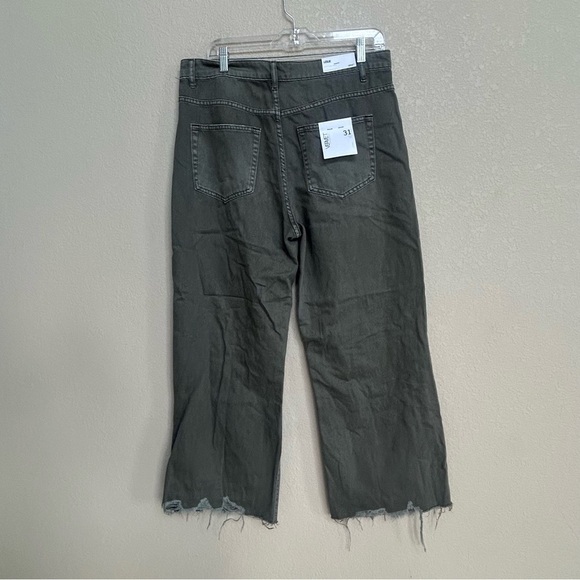 NWT Vervet Leslie 90’s Vintage Flare Distressed Jeans Women’s Size 31 Green - Picture 4 of 11
